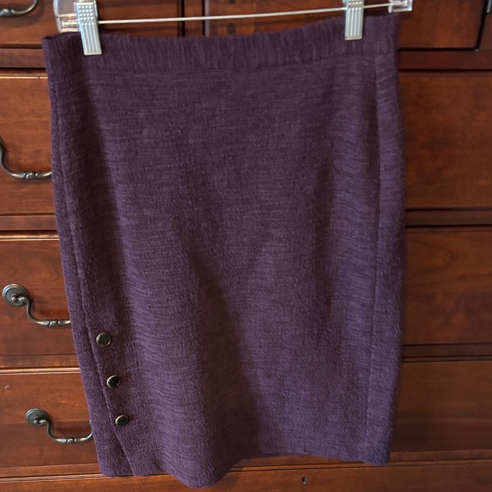 Ann Taylor pencil skirt eggplant